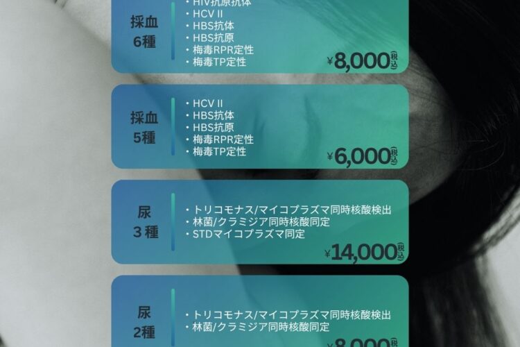 性病検査開始💉🫙